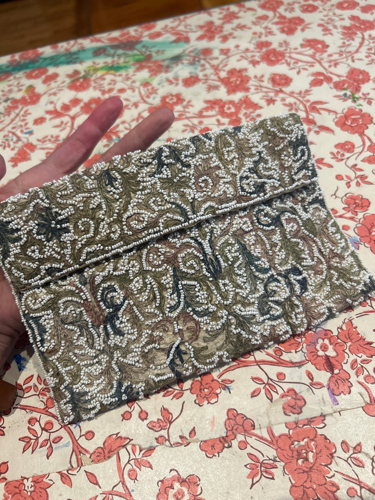 Vintage beaded and embrodery 1950 bag