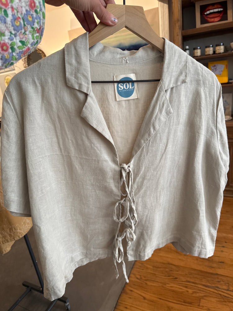 Cielo linen top -Sol
