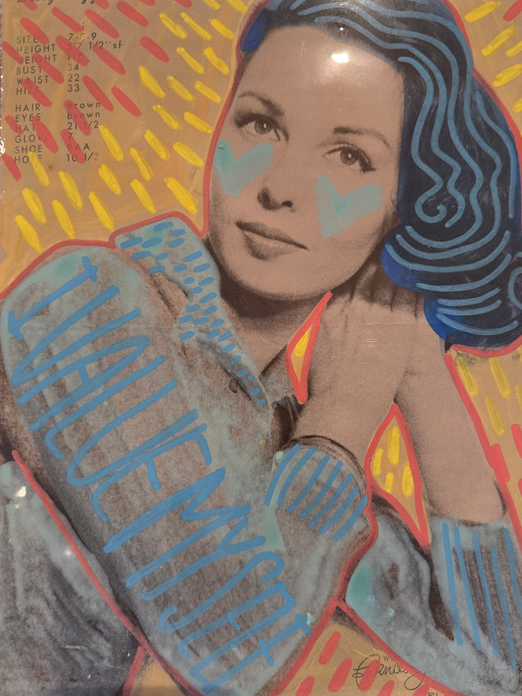 a vintage photo that has been painted