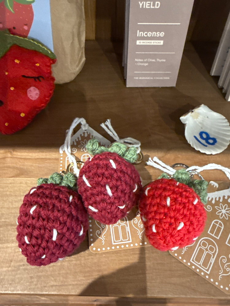 Twins strawberry key chain