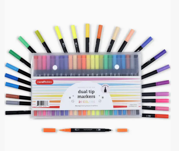 Dual Tip Markers – 24 Colors
