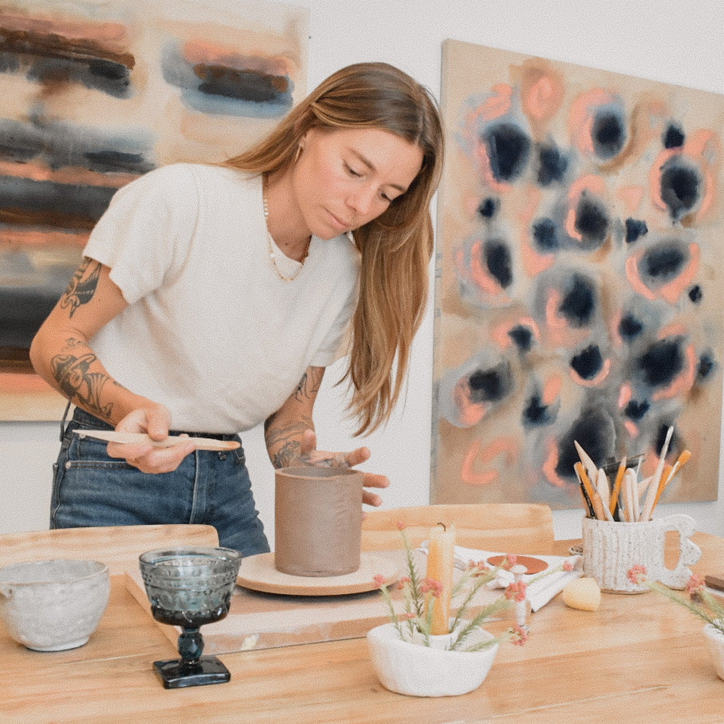 Pottery - Hand Building Mugs