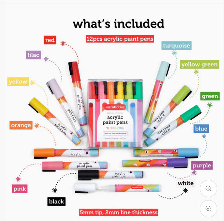 Acrylic Paint Pens 12 colors