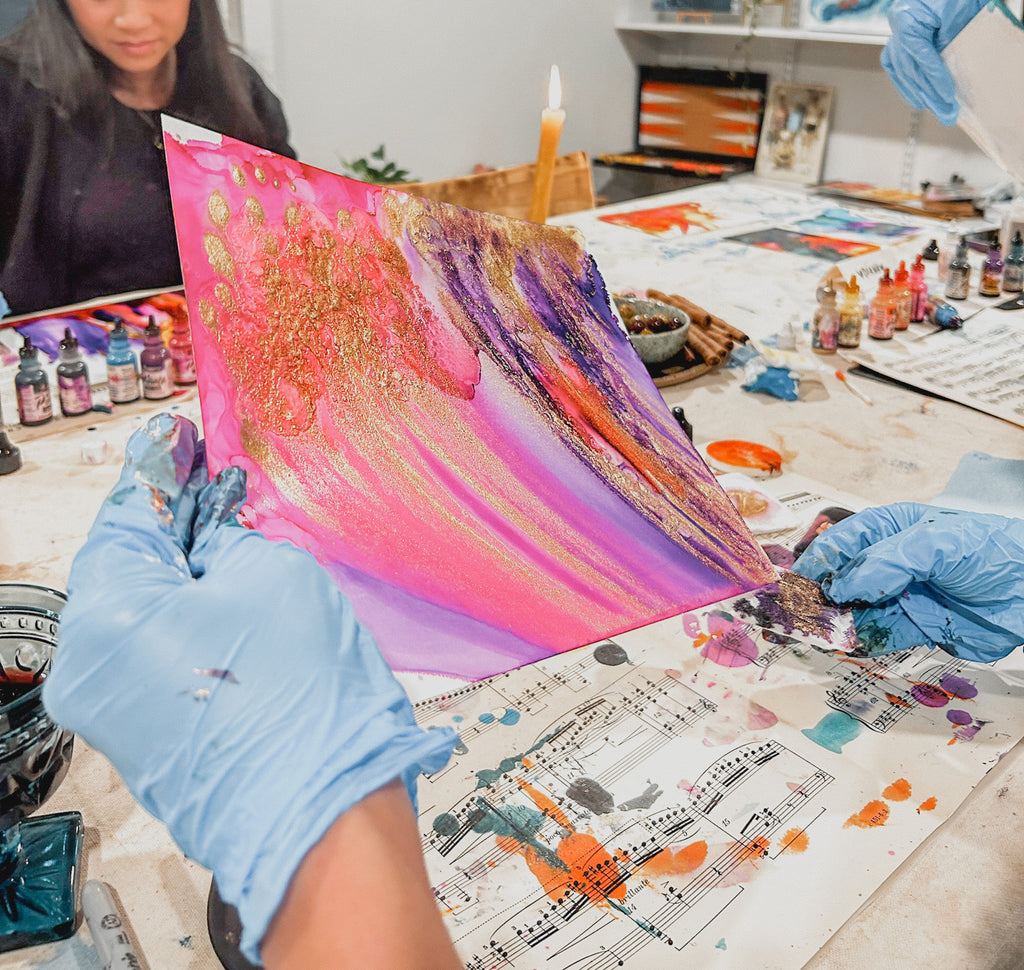 Benefits of Abstract Art with Alcohol Ink Workshop