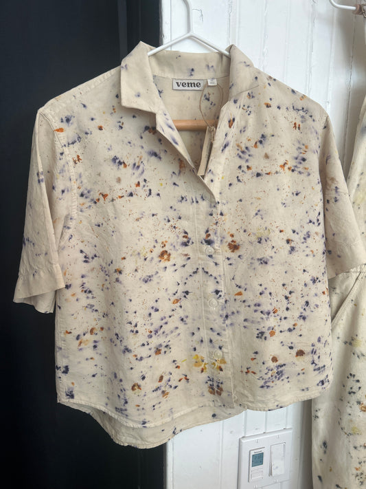 Botanical dyed top