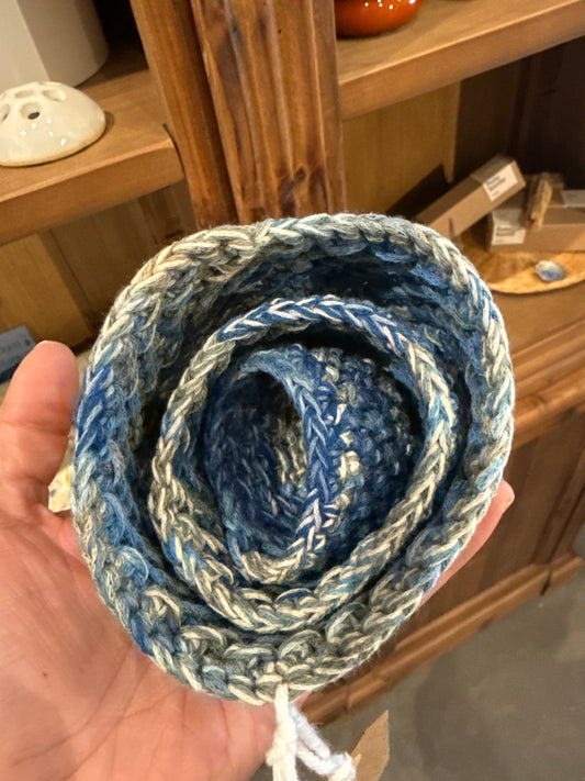 Twins nesting basket crochet
