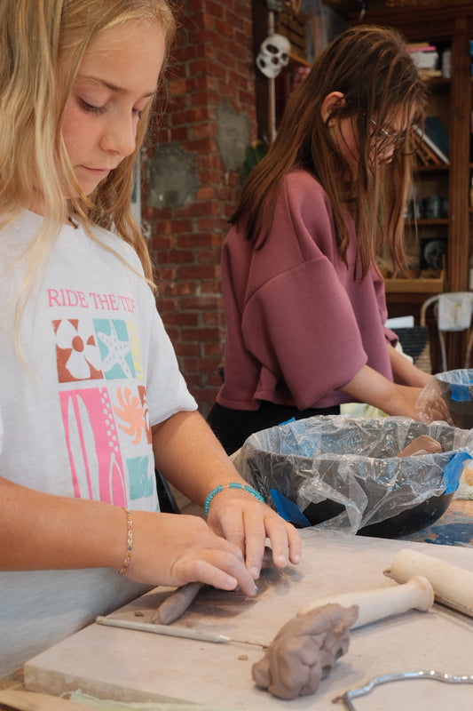 KIDS ages 8+ | Private Pottery Party | Coil Bowls
