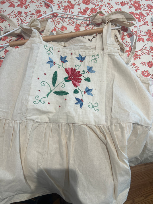 Lila tops embroidery made in Nicaragua