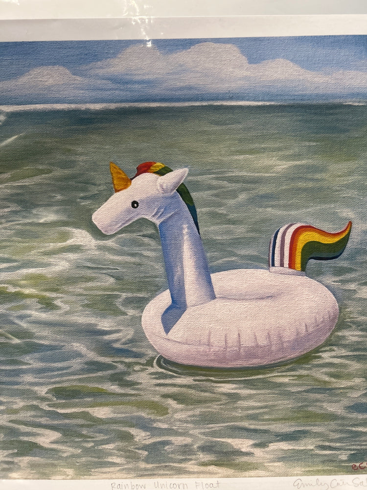 Rainbow unicorn print Emily C Sabree