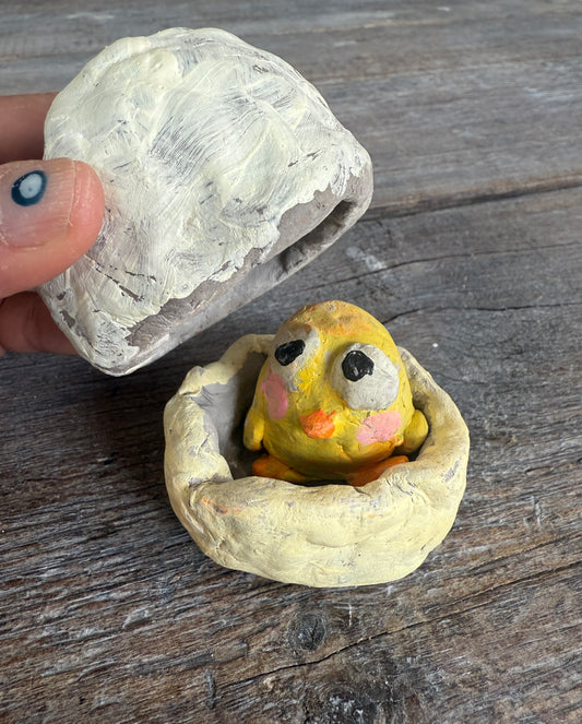 Easter Chick and Bunnies with Air Dry Clay