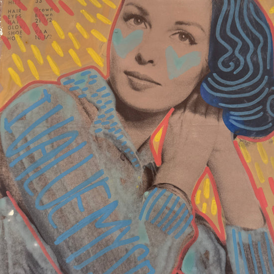 a vintage photo that has been painted