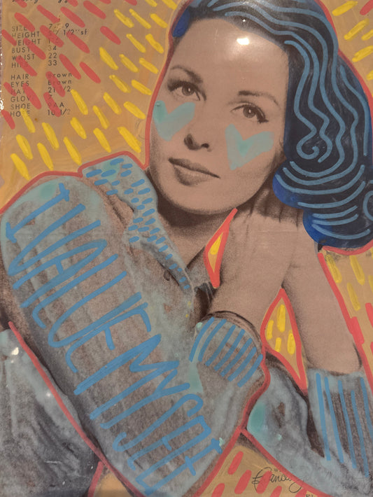 a vintage photo that has been painted