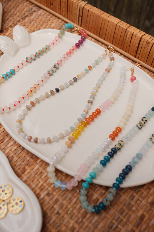 Beaded Necklace - Charm Bar