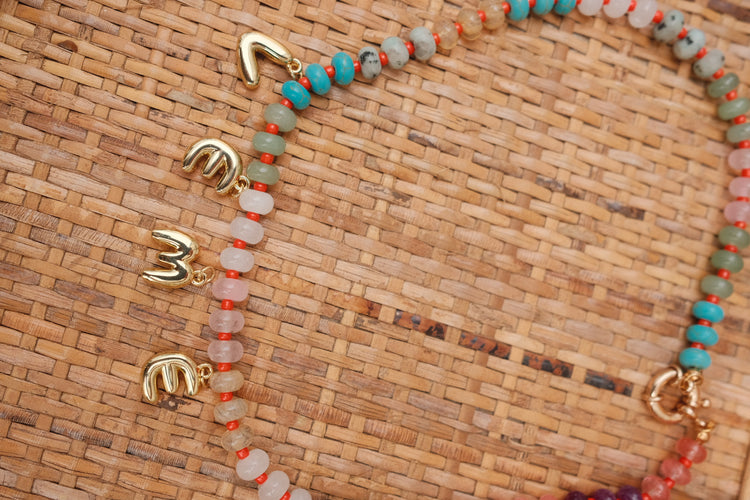 Beaded Necklace - Charm Bar