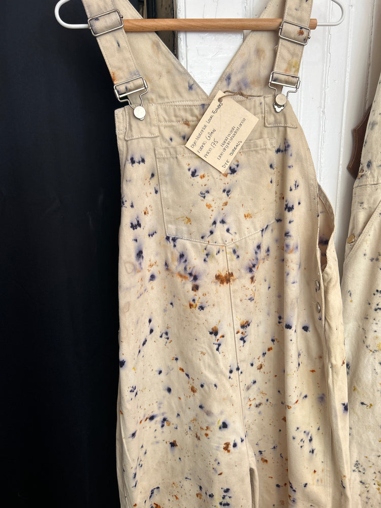 Flower dye overalls