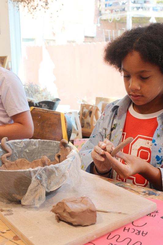KIDS ages 8+ | Private Pottery Party | Coil Bowls
