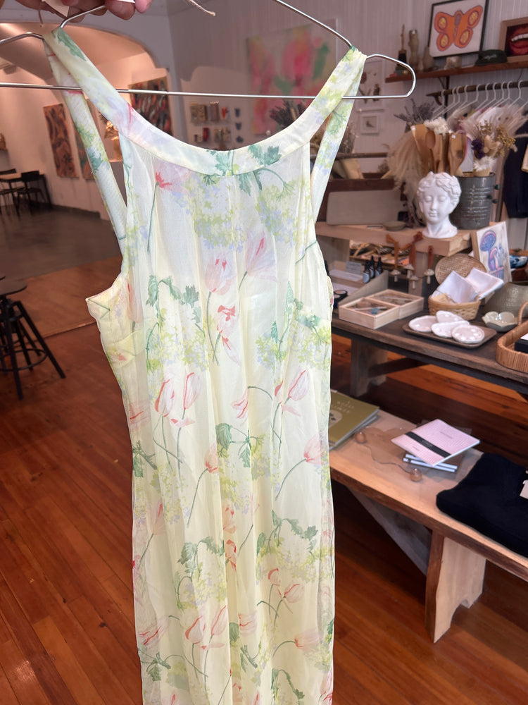 Floral yellow dress preloved
