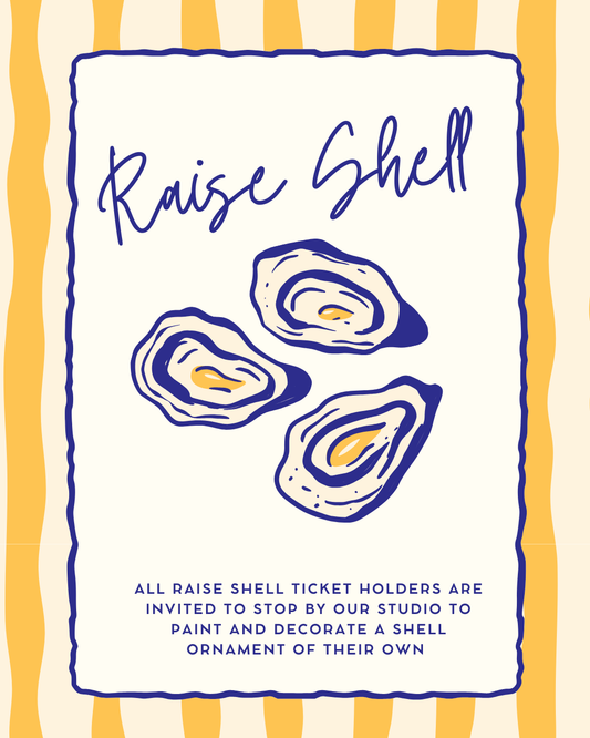 RAISE SHELL -Paint a Shell Ornament