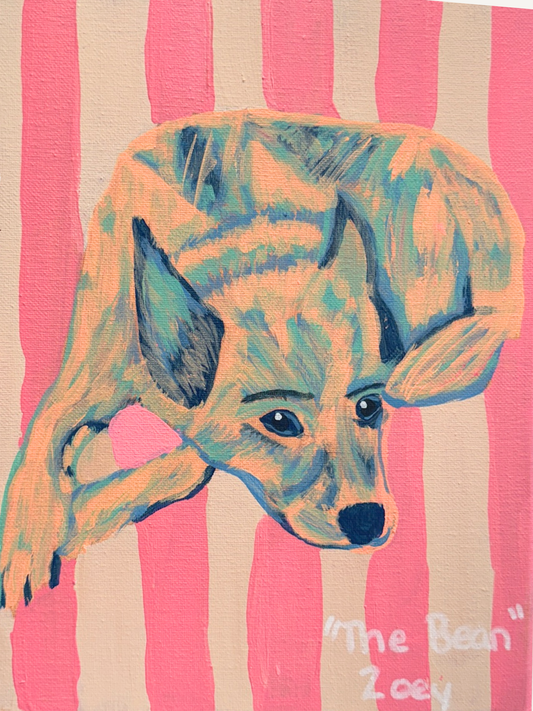 Pet Portrait Painting with Acrylic
